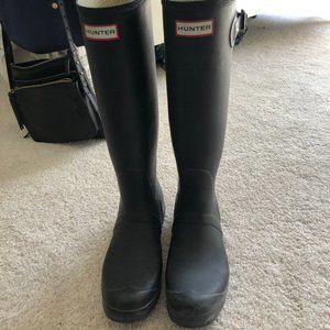 Tall Black Hunter Boots